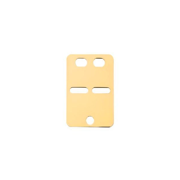 BNH - ID plader - Dog tags - 8KT Guld - Medium - Lille Vælg Lille 14 x 20 mm