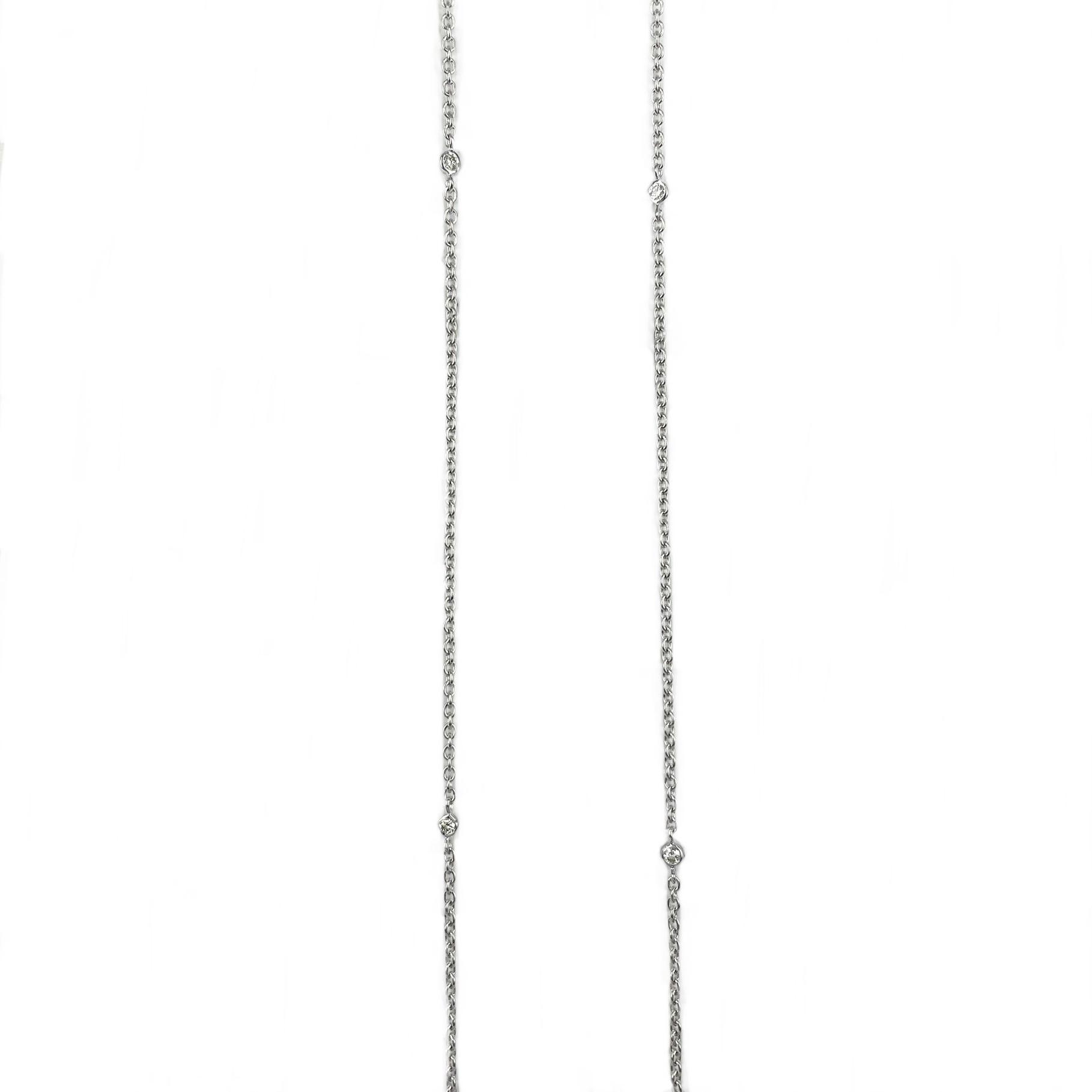 Guldbrandsen - Designkæde - Hvidguld - Brillanter - GUN136-WG 60cm