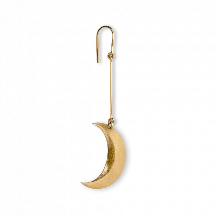 Jane Kønig - Half Moon Ørering - Forgyldt Sølv - JKHM001-G