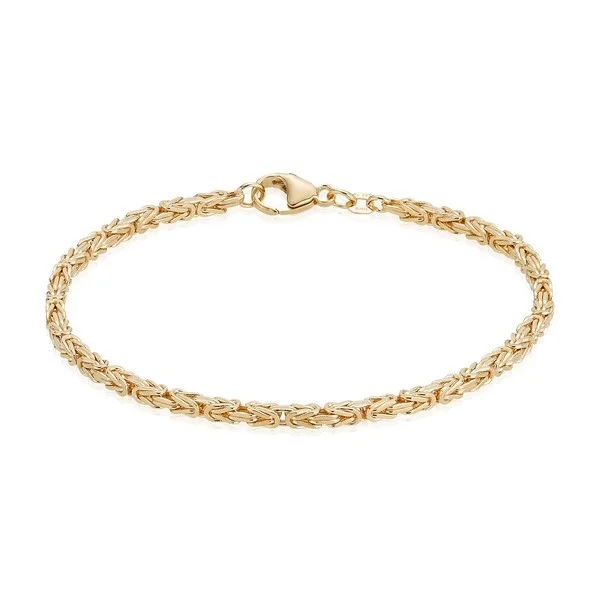 BNH - Konge Kæde armbånd - Armkæde - 14kt - Guld - 18,5cm 6,00mm
