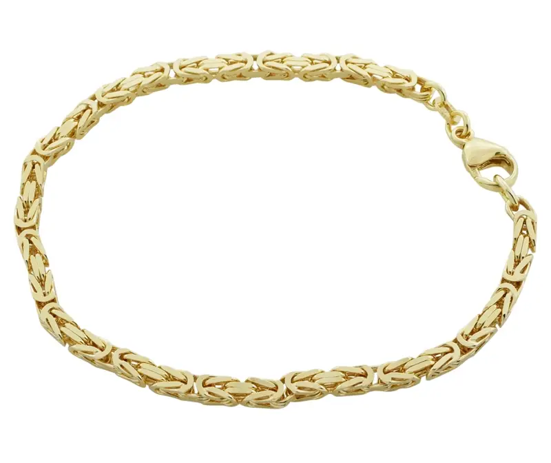 BNH - Konge Kæde armbånd - Armkæde - 14kt - Guld - 18,5cm 2,3mm