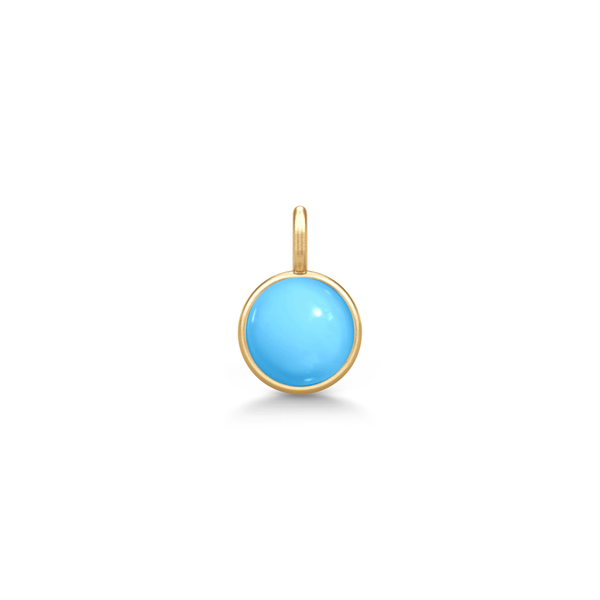 Julie Sandlau - Little Prime Pendant - Vedhæng - Turquoise - Forgyldt sølv - PD374GDTQCR