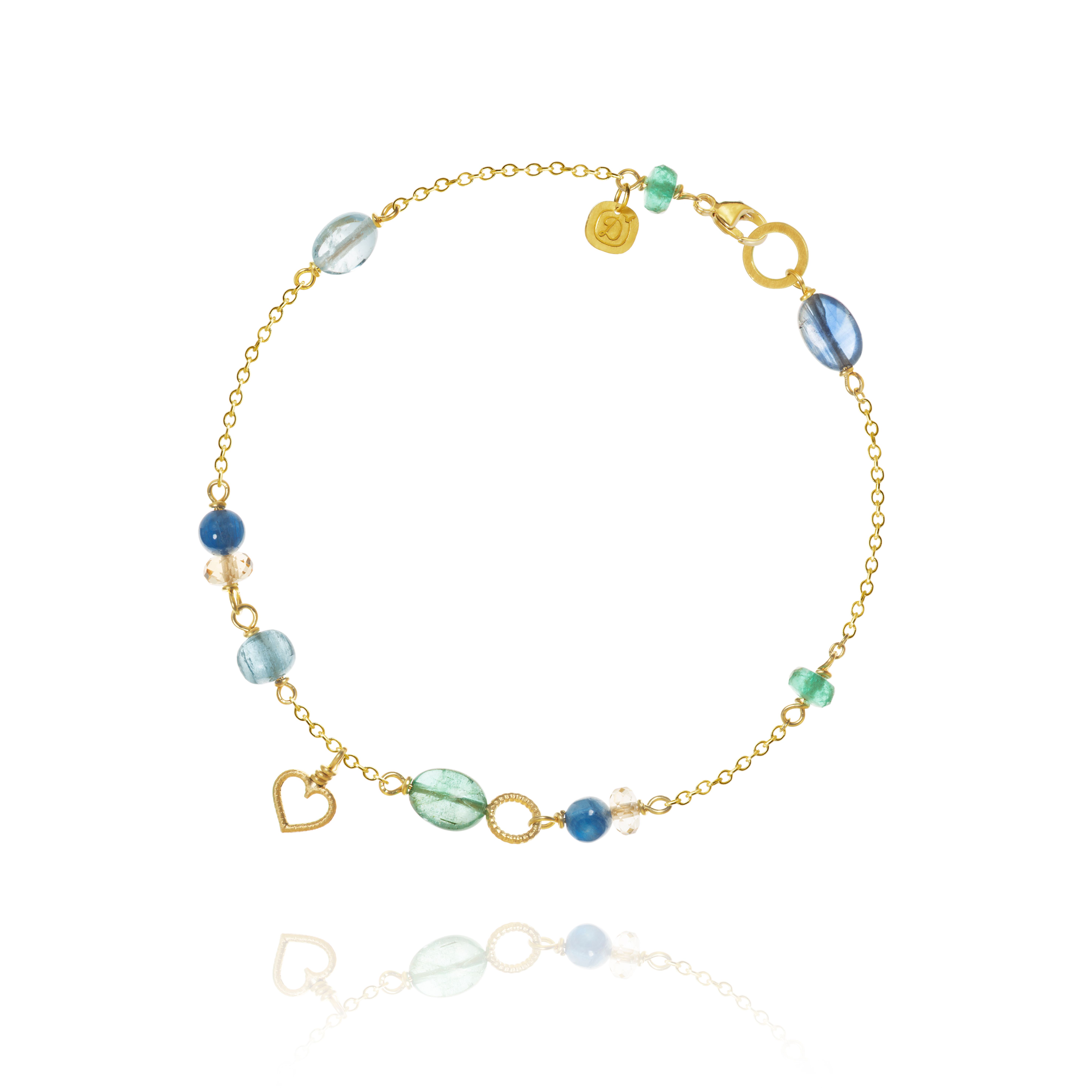 Dulong - Piccolo Sea Breeze armbånd - Guld - Mix sten - 104150A66-1