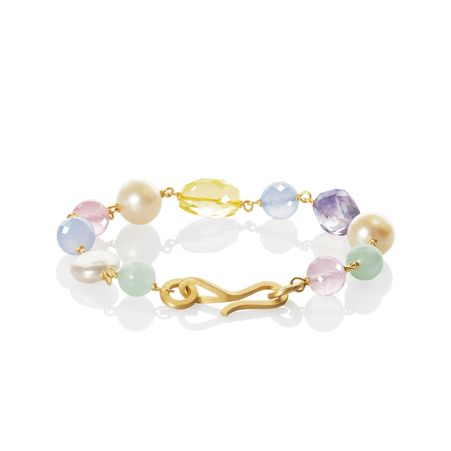 Dulong - Piccolo armbånd - Guld - Mix sten - 104150A70-1