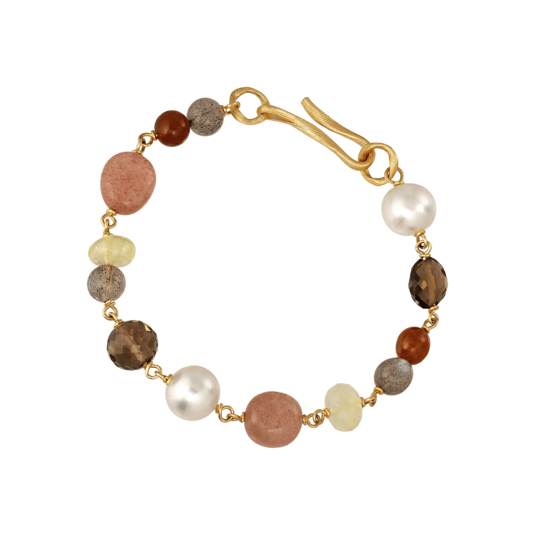 Dulong - Sienna Piccolo Armbånd - Guld - perler - 104150A55-4