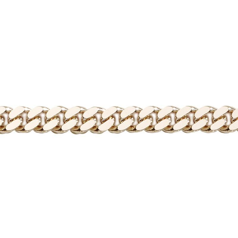 BNH - Panser Facet halskæde - Guld - 8KT - forskellige længder og bredder 45 cm længde 0,45mm tråd/1,3mm bredde