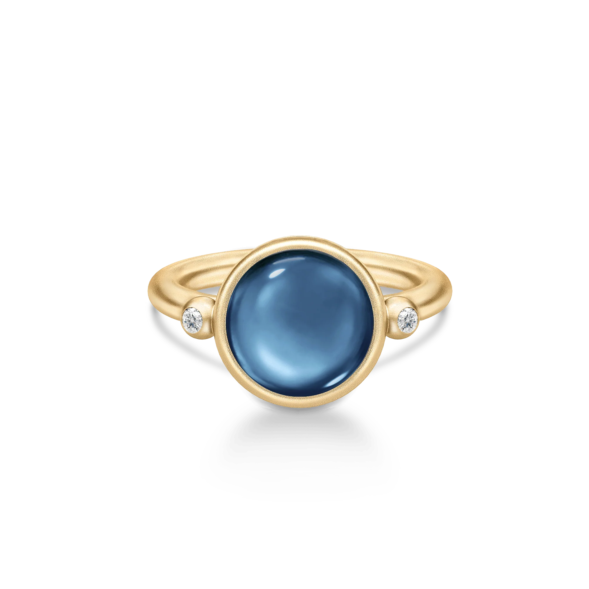 Julie Sandlau - Prime Ring - Sapphire Blue Crystal - Forgyldt sølv - Rl248GDSACRCZ 54