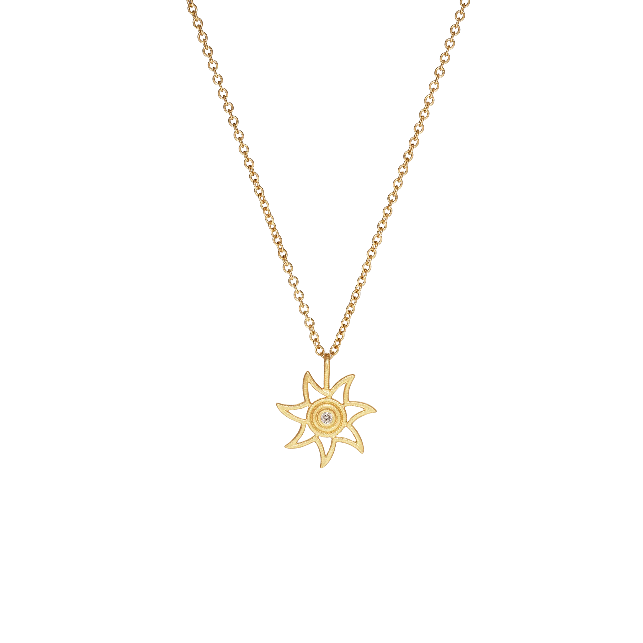 Dulong - Sun vedhæng - Lille - Guld - Brillant - 42212A5070 - SUN6-A2040