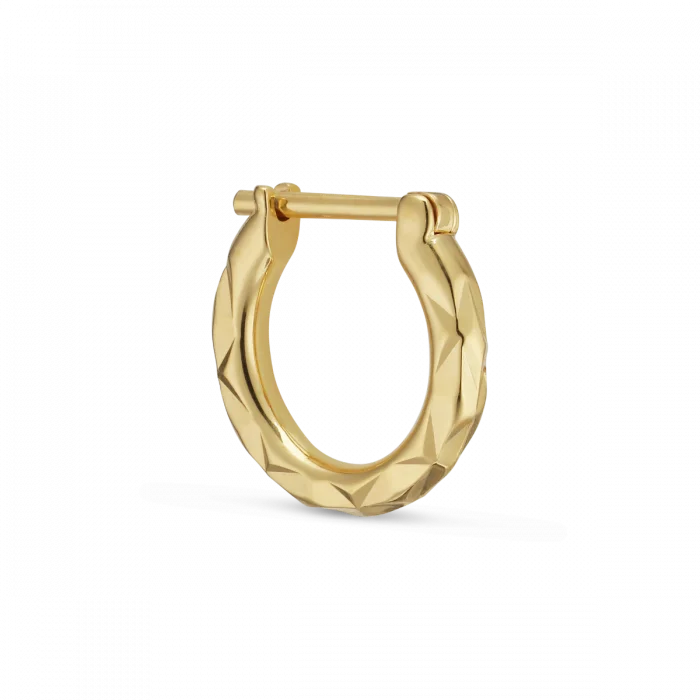 Jane Kønig - TINY RHOMBUS Ørering - Lille - FORGYLDT Sterlingsølv - TRE01SS2100-G