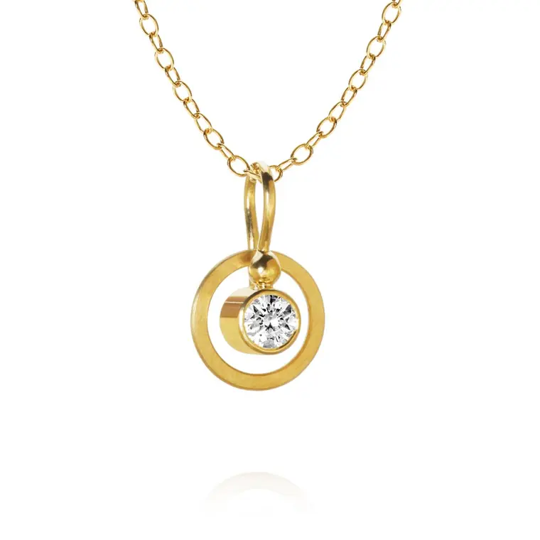 Dulong - Twinkle Halskæde - Guld - Brillant - TWI5-A2030-47