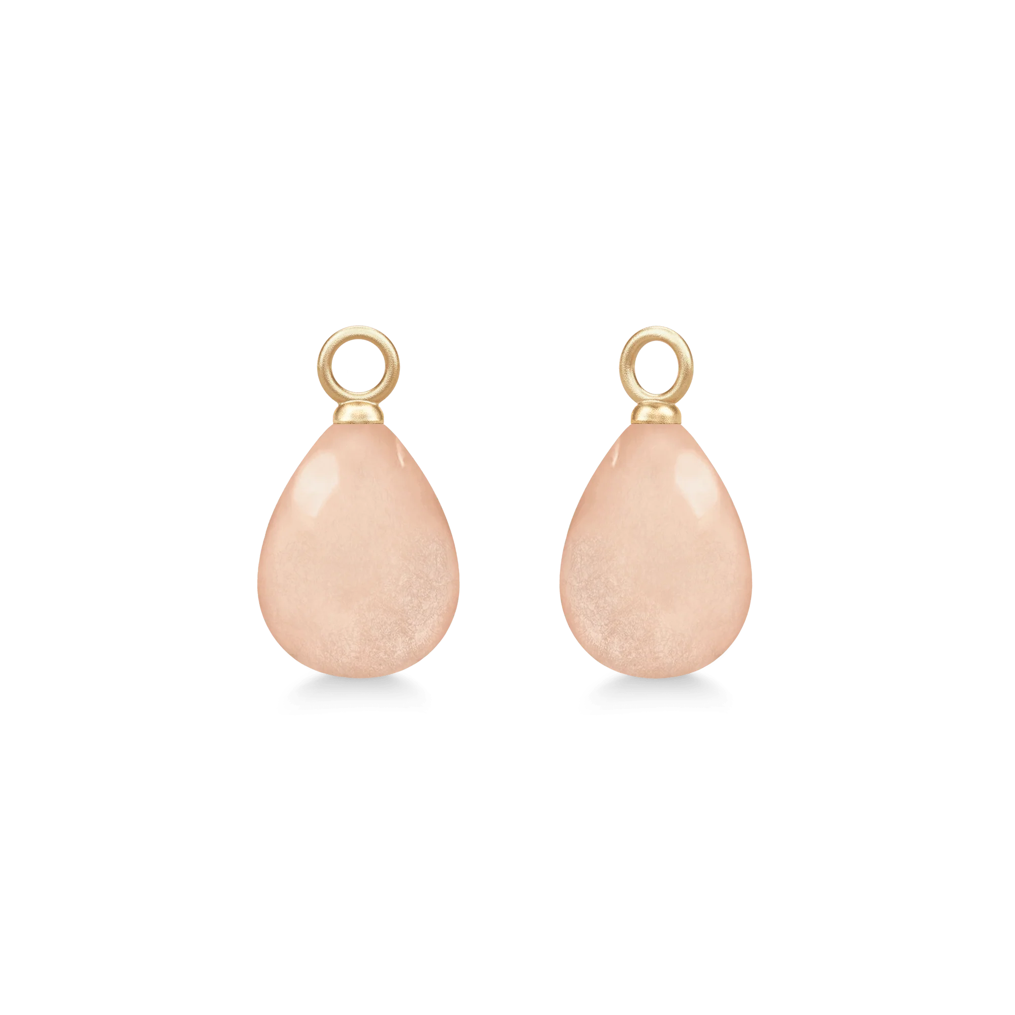 Julie Sandlau - Elina Ear Pendant - Vedhæng - Guld - Rosy Månesten - YG14-EP33RSMN