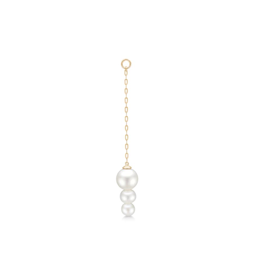 Julie Sandlau - Edna Ear Pendant - Øreringe - Guld - Perler - YG14-EP02