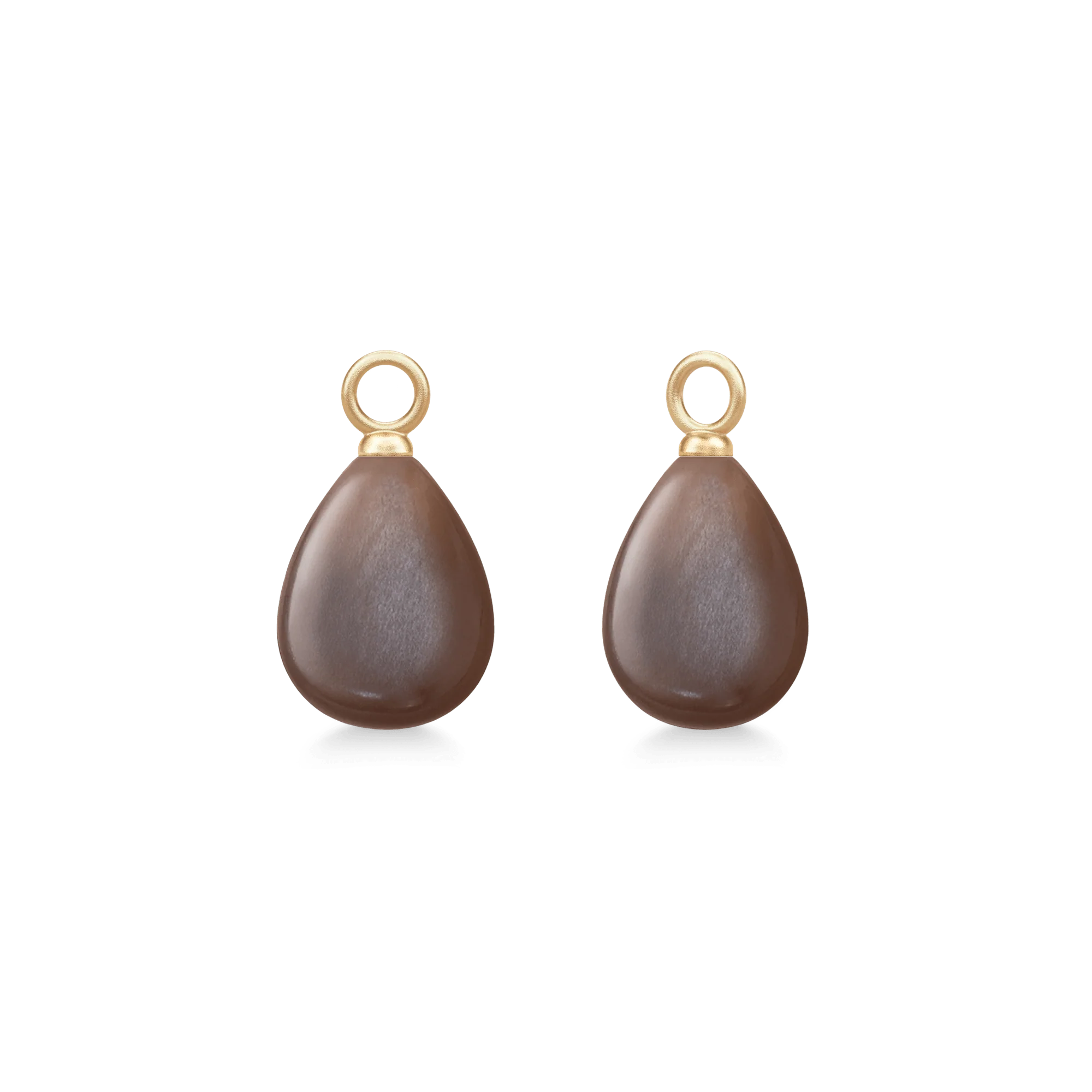 Julie Sandlau - Elina Ear Pendant - Vedhæng - Guld - Månesten - YG14-EP33CHMN