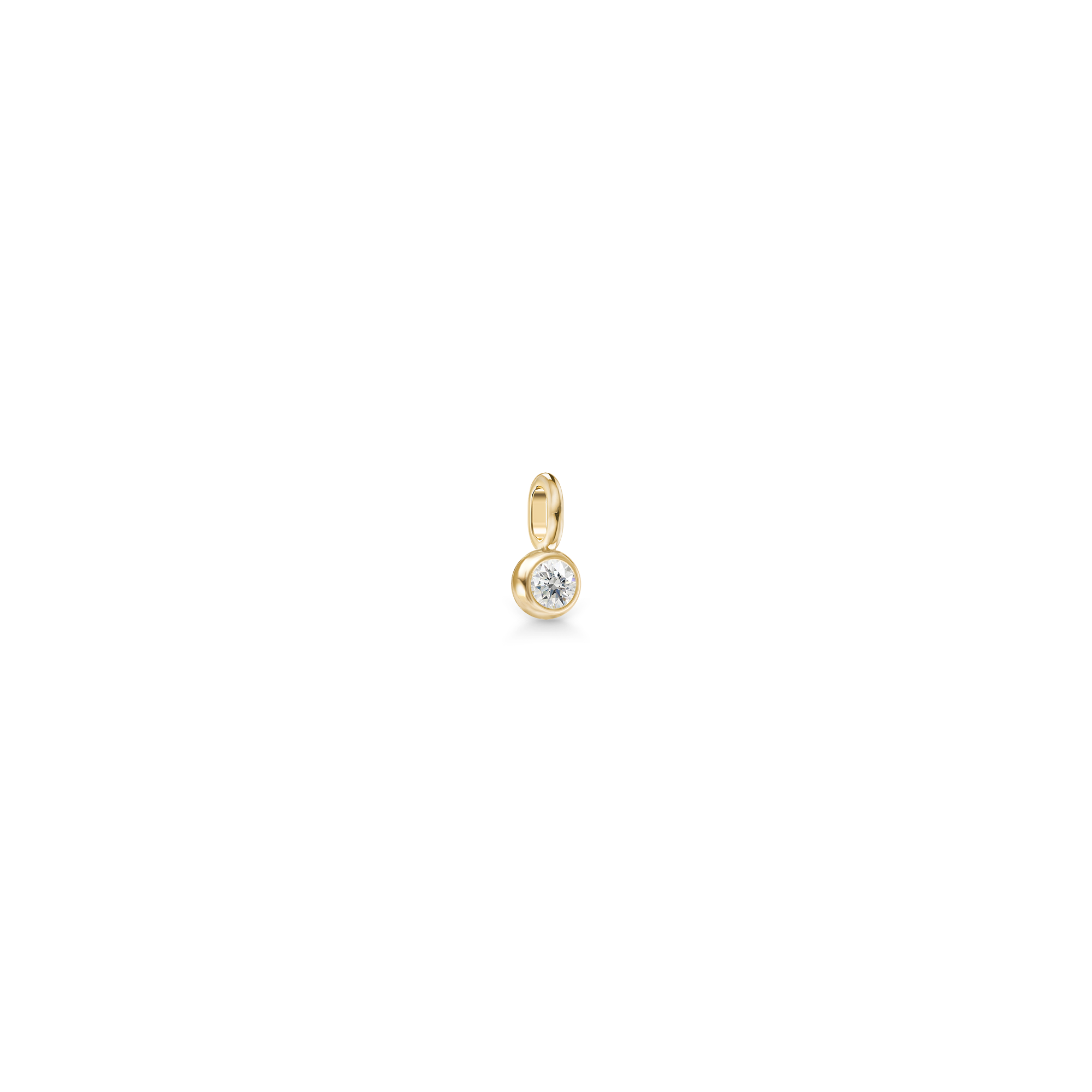 Julie Sandlau: Purity Pendant - Øreringe - Vedhæng - Guld - Diamant - YG14-PD344