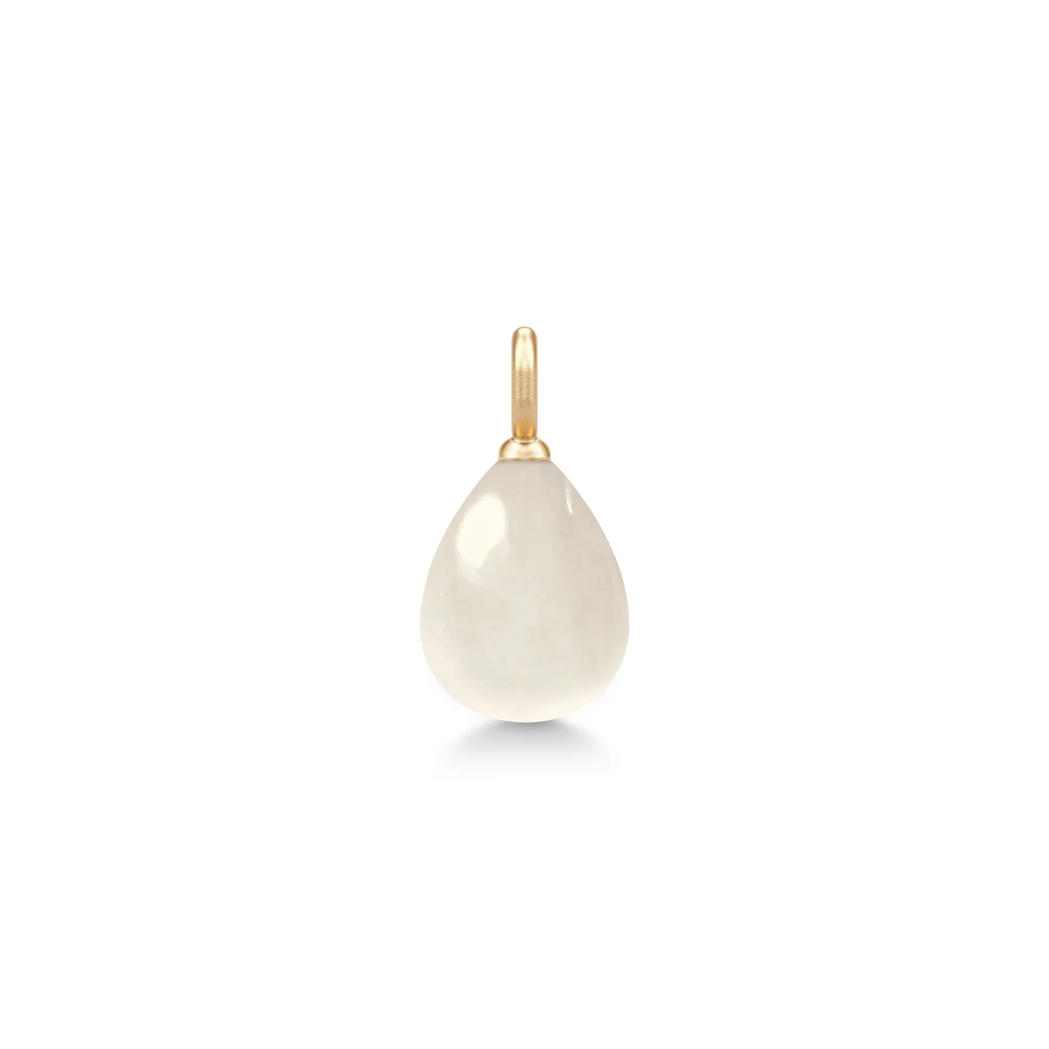 Julie Sandlau - Elina Pendant Vedhæng - Guld - White Månesten - YG14-PD420WHMN