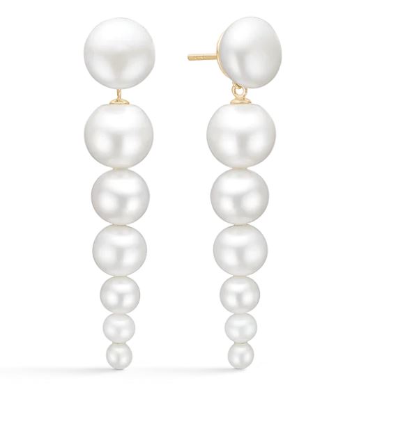 Julie Sandlau - Eden Chandeliers ørestikker - Øreringe - Guld - Perler - YG14-ST333