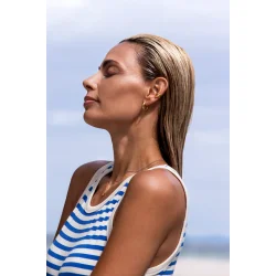 Flora Danica: Grs Ear Cuf - rering - Forgyldt slv - GR-EaCu-G