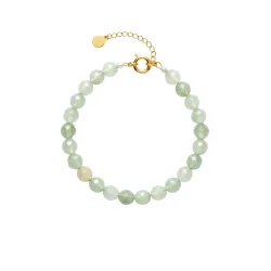 Hultquist: Aura Aventurine armb�nd - Forgyldt S�lv - Aventuriner - 05931G