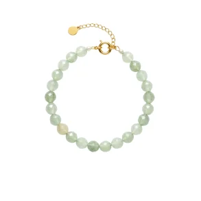 Hultquist: Aura Aventurine armb�nd - Forgyldt S�lv - Aventuriner - 05931G