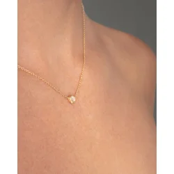 Dulong: Vega Souffl� Solitaire Halsk�de Mellem - Guld - Brillant - 115813A5033