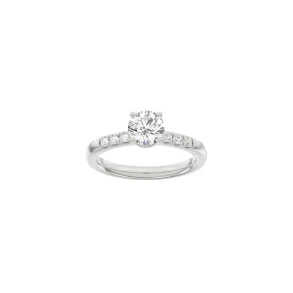 Lab Grown Diamonds: Classic Ring - Brillant - hvidguld - Lab. Diamant 1,2ct - 14100010660