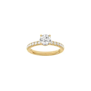 Lab Grown Diamonds: Classic Ring -  Brillant - Rdguld - Lab. Diamant 1,4ct - 14100030560