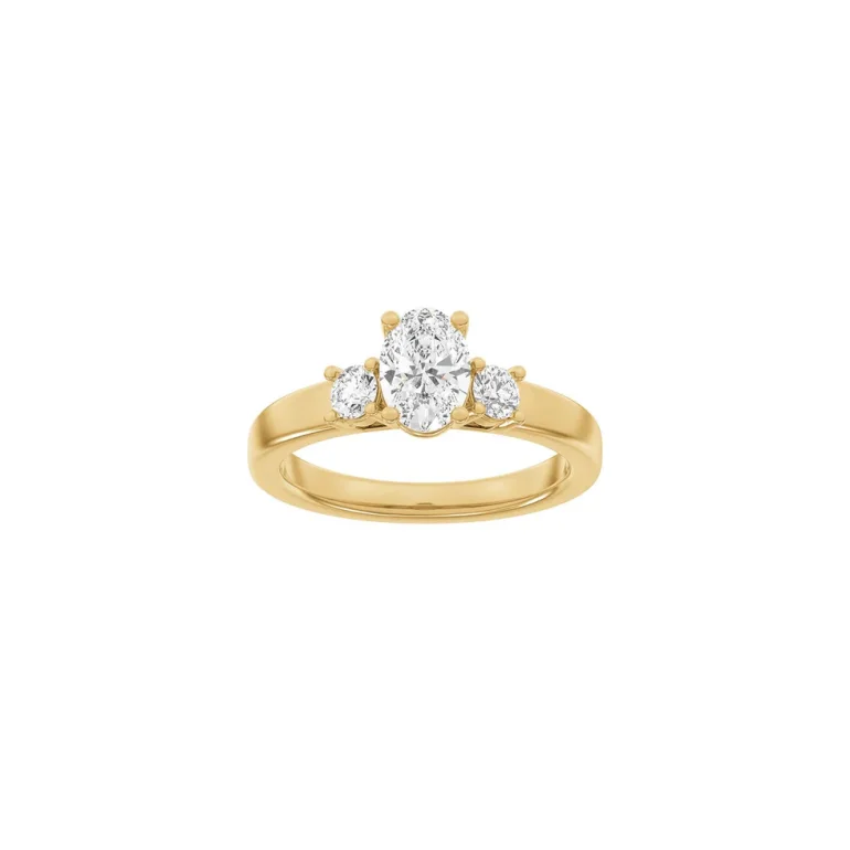 Lab Grown Diamonds: Classic Ring - Oval - Rdguld - Lab. Diamant 1,33ct - 14100060560