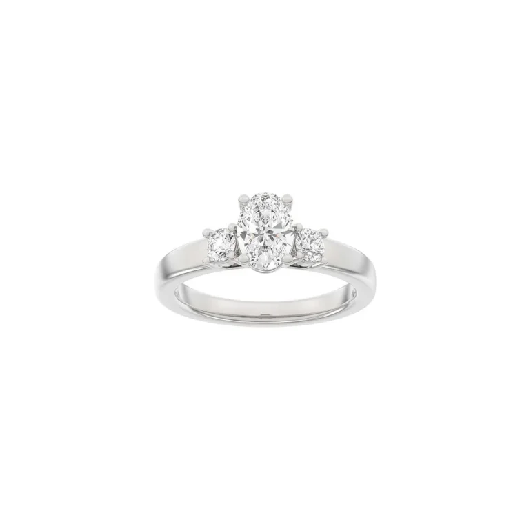 Lab Grown Diamonds: Classic Ring - Oval - Hvidguld - Lab. Diamant 1,33ct - 14100060660