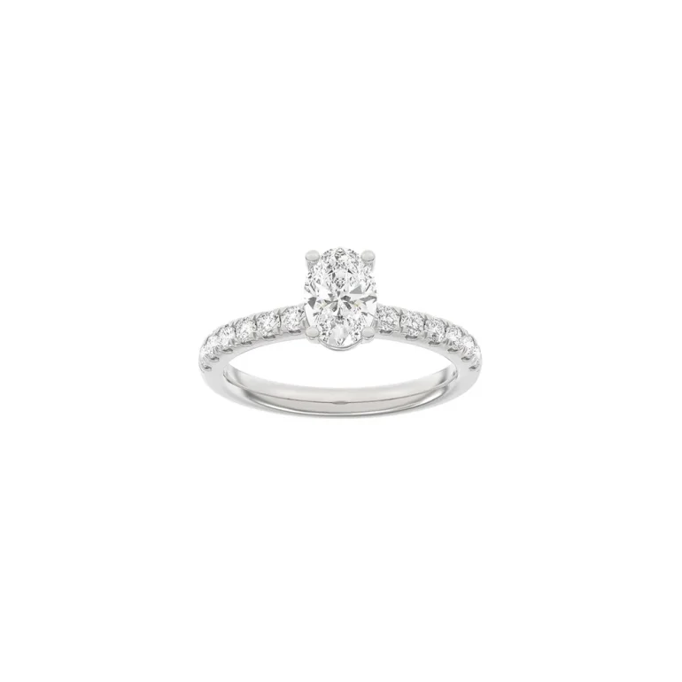 Lab Grown Diamonds: Classic Ring - Oval - Rdguld - Lab. Diamant 1,4ct - 14100070660