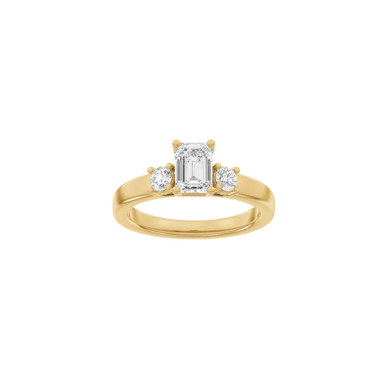 Lab Grown Diamonds: Classic Ring - Firkant - Rdguld - Lab. Diamant 1,4ct - 14100110560
