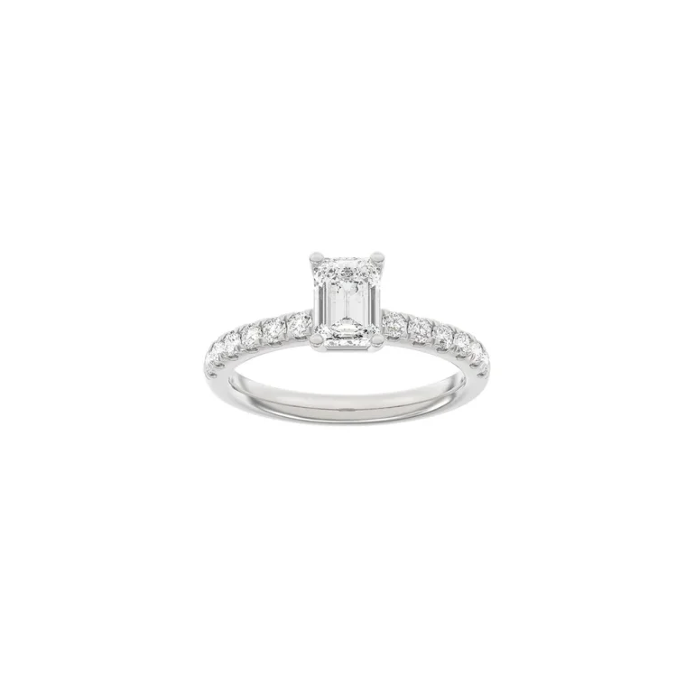 Lab Grown Diamonds: Classic Ring - Firkant - hvidguld - Lab. Diamant 1,4ct - 14100110660