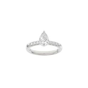 Lab Grown Diamonds: Classic Ring - Drbe - hvidguld - Lab. Diamant 1,2ct - 14100130660