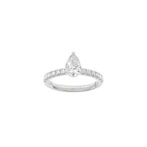Lab Grown Diamonds: Classic Ring - Firkant - hvidguld - Lab. Diamant 1,4ct - 14100150660