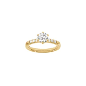 Lab Grown Diamonds: Modern Ring - Brillant - Rdguld - Lab. Diamant 1,2ct - 14100170560