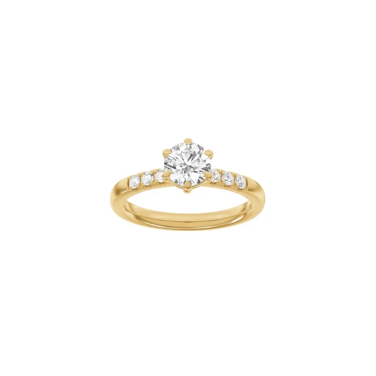 Lab Grown Diamonds: Modern Ring - Brillant - Rdguld - Lab. Diamant 1,2ct - 14100170560