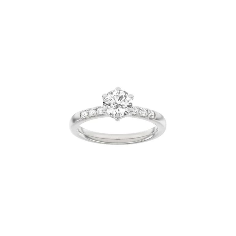 Lab Grown Diamonds: Modern Ring - Brillant - Hvidguld - Lab. Diamant 1,2ct - 14100170660