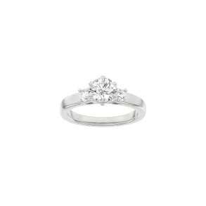 Lab Grown Diamonds: Classic Ring - Brillant - Hvidguld - Lab. Diamant 1,33ct - 14100180660