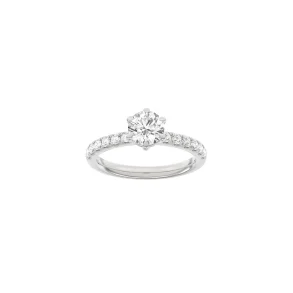 Lab Grown Diamonds: Modern Ring - Brillant - Hvidguld - Lab. Diamant 1,4ct - 14100190660