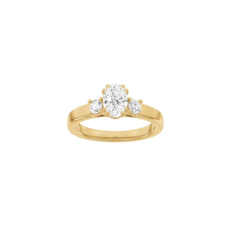Lab Grown Diamonds: Modern Ring - Oval - Rdguld - Lab. Diamant 1,33ct - 14100220560
