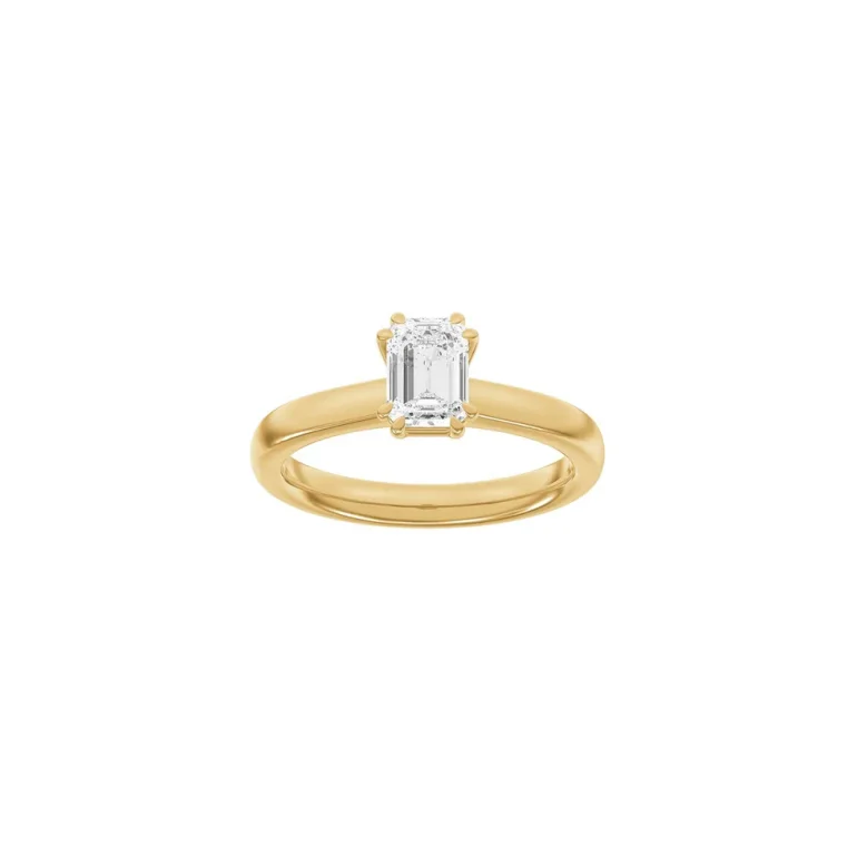 Lab Grown Diamonds: Modern Ring - Firkant - Rdguld - Lab. Diamant 1,0ct - 14100240560