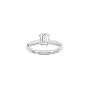 Lab Grown Diamonds: Modern Ring - Firkant - Hvidguld - Lab. Diamant 1,0ct - 14100240660