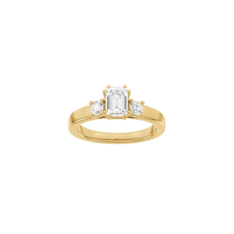 Lab Grown Diamonds: Modern Ring - Firkant - Rdguld - Lab. Diamant 1,33ct - 14100260560