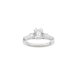 Lab Grown Diamonds: Modern Ring - Firkant - Hvidguld - Lab. Diamant 1,33ct - 14100260660