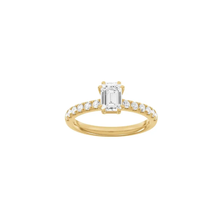 Lab Grown Diamonds: Modern Ring - Firkant - Rdguld - Lab. Diamant 1,4ct - 14100270560
