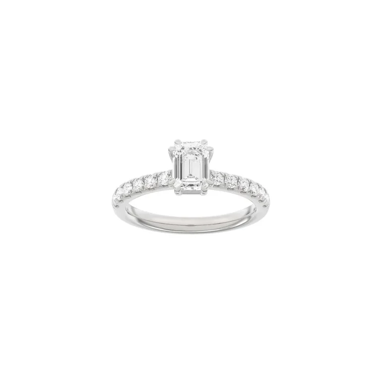 Lab Grown Diamonds: Modern Ring - Firkant - Hvidguld - Lab. Diamant 1,4ct - 14100270660