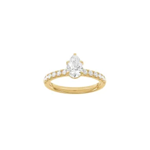 Lab Grown Diamonds: Modern Ring - Drbe - Rdguld - Lab. Diamant 1,4ct - 14100310560