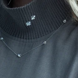 Flora Danica: Forglemmigej Vedhng - Halskde - Slv - FMN-Ne-S