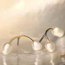 Bergse: Seafire reringe - Guld - Slv - Perle - 4017944