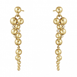 Georg Jensen: Moonlight Grapes reringe - 18 KT Guld - Diamant - 20000671