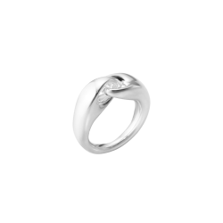 Georg Jensen: Reflect Ring - Stor - Slv - 20001092